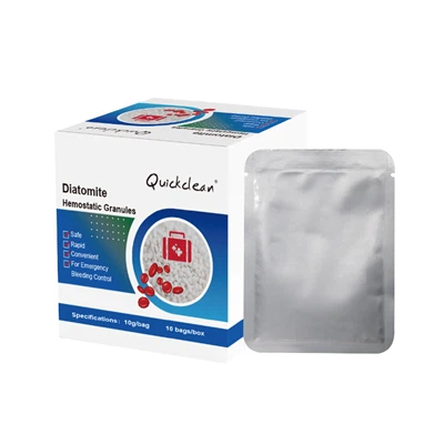 Granules hémostatiques de diatomite pour le contrôle des saignements d’urgence